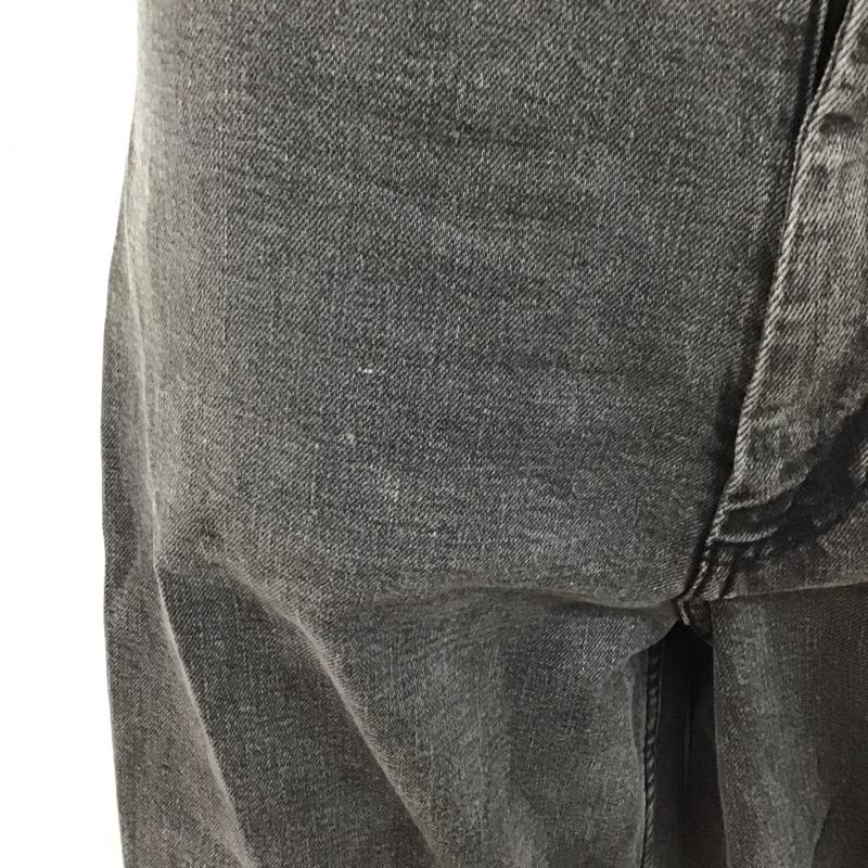 ザラ ZARA パンツ デニム、ジーンズ デニムパンツ ワイドパンツ カジュアルパンツ ストレッチパンツ 38 無地 黒 / ブラック /  レディース USED 古着 中古 10126505