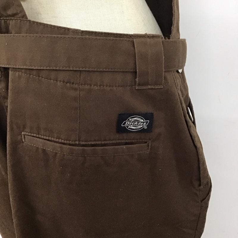 ディッキーズ Dickies サロペット・オーバーオール サロペット、オーバーオール ロングスカート サロペット オールインワン バックスリット M 無地 茶 / ブラウン /  レディース USED 古着 中古 10126506