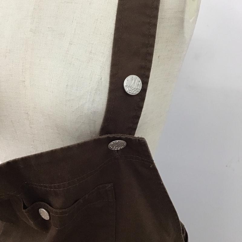 ディッキーズ Dickies サロペット・オーバーオール サロペット、オーバーオール ロングスカート サロペット オールインワン バックスリット M 無地 茶 / ブラウン /  レディース USED 古着 中古 10126506