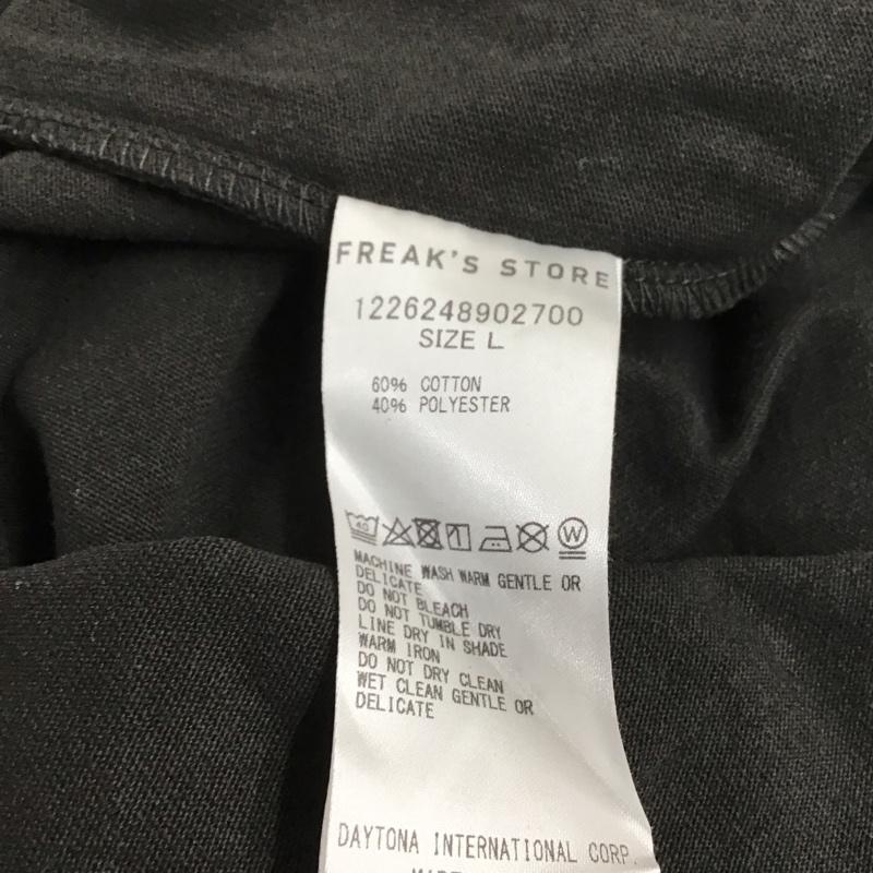 フリークスストア FREAK S STORE Tシャツ 半袖 半袖カットソー プリントTシャツ クルーネックカットソー L ロゴ、文字 黒 / ブラック /  メンズ USED 古着 中古 10126527