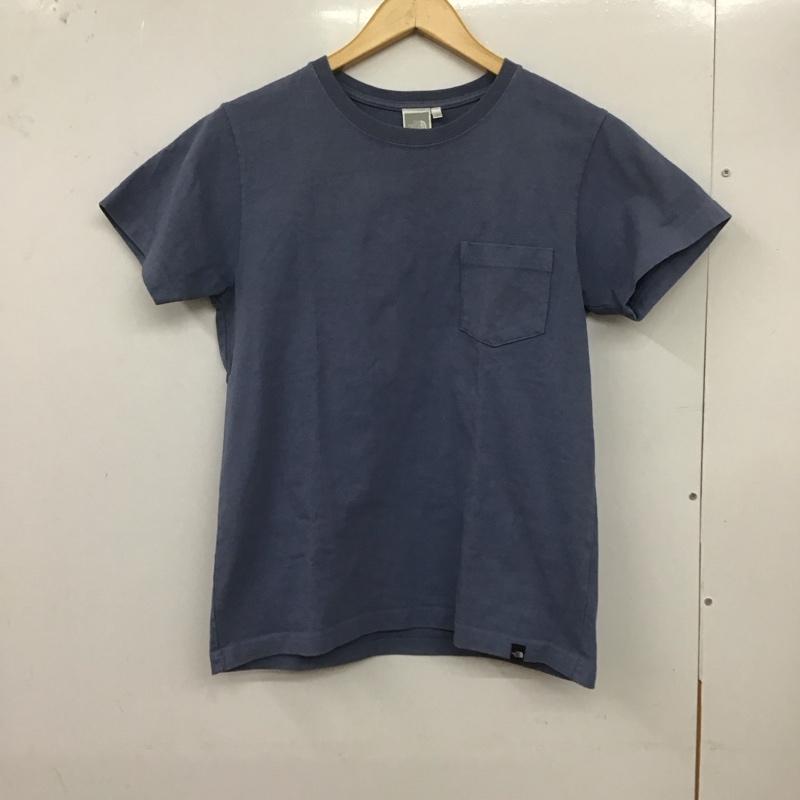 ザノースフェイス THE NORTH FACE Tシャツ 半袖 ntw81832 GDHVYCOTTONT 半袖カットソー Tシャツ M 無地 青 / ブルー /  レディース USED 古着 中古 10126537