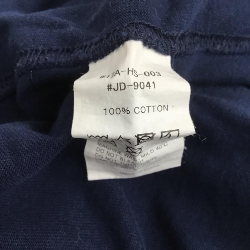 ダントン Danton Tシャツ 半袖 17a-hs-003 半袖カットソー プリントTシャツ クルーネックカットソー 38 ロゴ、文字 紺 / ネイビー /  メンズ USED 古着 中古 10126538
