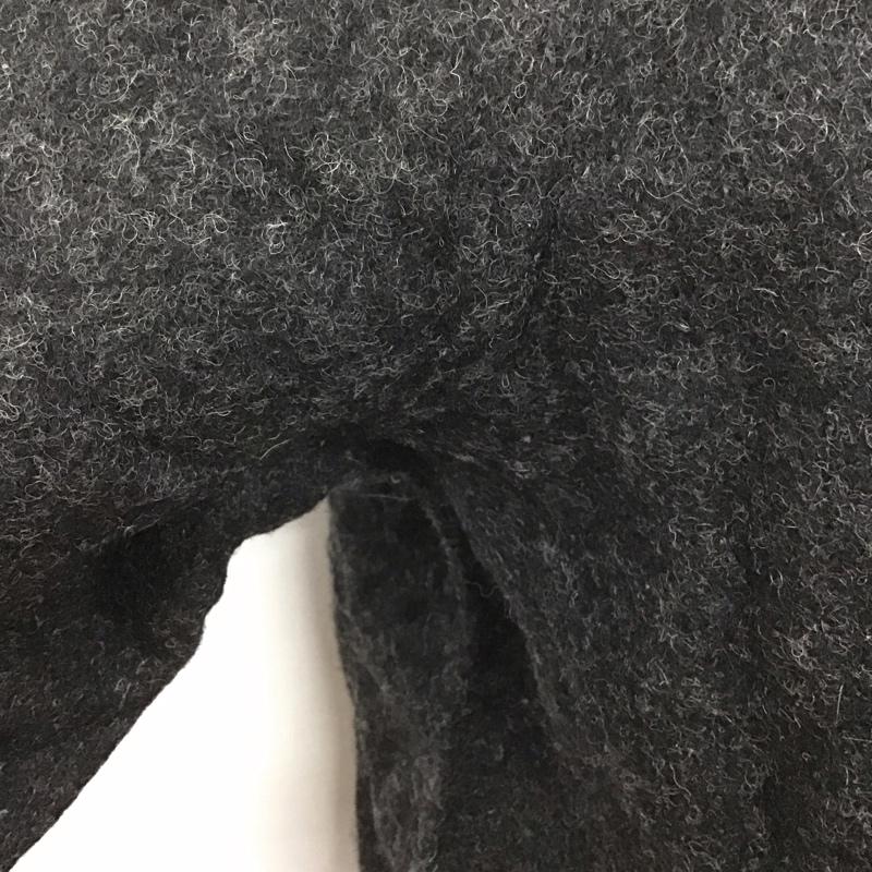 ウールリッチ WOOLRICH ニット、セーター 長袖 長袖ニットカットソー クルーネック セーター エルボーパッチニット L 無地 黒 / ブラック /  メンズ USED 古着 中古 10126544