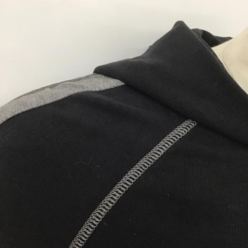 バーバリーブラックレーベル BURBERRY BLACK LABEL パーカー 長袖 ジップパーカー 2 無地 黒 / ブラック /  メンズ USED 古着 中古 10126547