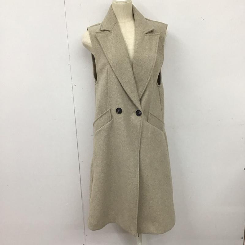 ザラ ZARA ベスト ベスト ロングベスト S 無地 ベージュ / ベージュ /  レディース USED 古着 中古 10126556