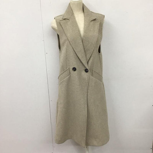 ザラ ZARA ベスト ベスト ロングベスト S 無地 ベージュ / ベージュ /  レディース USED 古着 中古 10126556