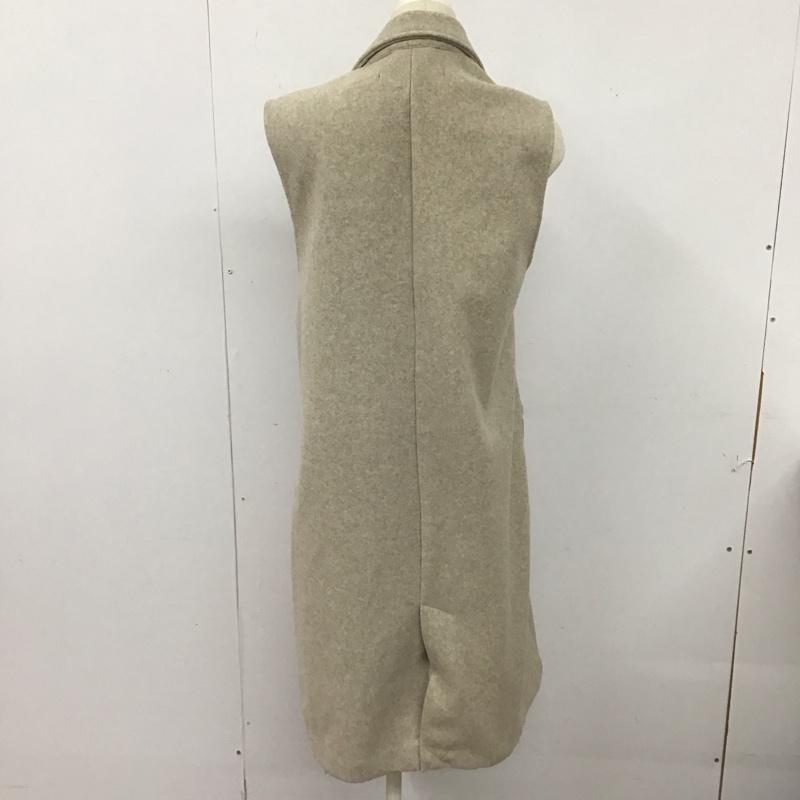 ザラ ZARA ベスト ベスト ロングベスト S 無地 ベージュ / ベージュ /  レディース USED 古着 中古 10126556
