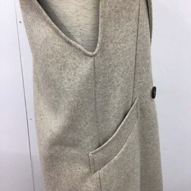 ザラ ZARA ベスト ベスト ロングベスト S 無地 ベージュ / ベージュ /  レディース USED 古着 中古 10126556