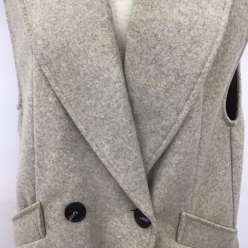 ザラ ZARA ベスト ベスト ロングベスト S 無地 ベージュ / ベージュ /  レディース USED 古着 中古 10126556