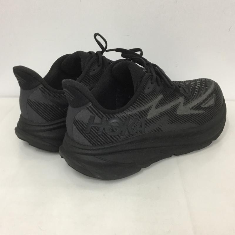 ホカオネオネ HOKA ONEONE スニーカー スニーカー 1132210 クリフトン 9 ワイド CLIFTON 9 WIDE 27.5cm 箱有 27.5cm ロゴ、文字 黒 / ブラック /  メンズ USED 古着 中古 10126563