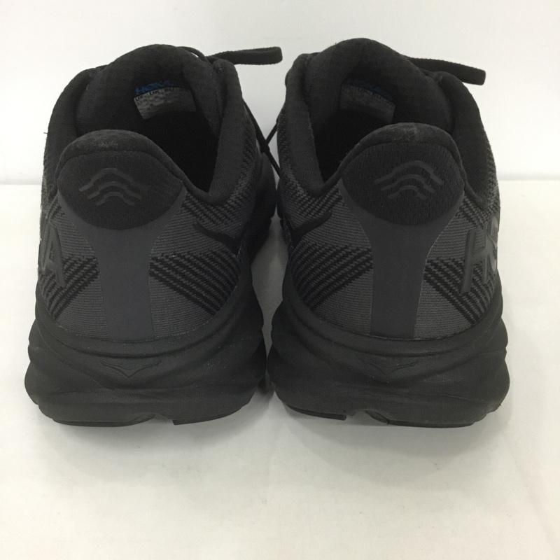 ホカオネオネ HOKA ONEONE スニーカー スニーカー 1132210 クリフトン 9 ワイド CLIFTON 9 WIDE 27.5cm 箱有 27.5cm ロゴ、文字 黒 / ブラック /  メンズ USED 古着 中古 10126563