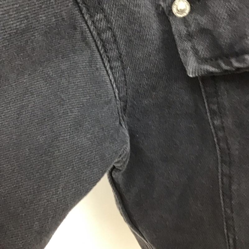 ザラ ZARA ジャケット、上着 ジャケット、ブレザー デニムジャケット M 無地 黒 / ブラック /  レディース USED 古着 中古 10126565