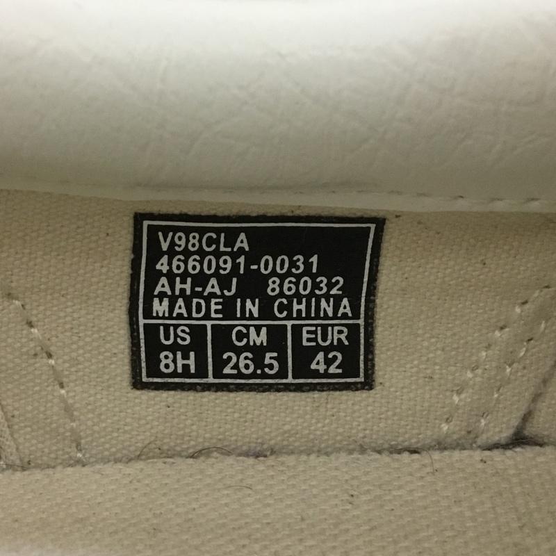 バンズ VANS スリッポン スリッポン V98CLA SLIP ON スニーカー 26.5cm 26.5cm ロゴ、文字 ベージュ / ベージュ / X 白 / ホワイト /  メンズ USED 古着 中古 10126566