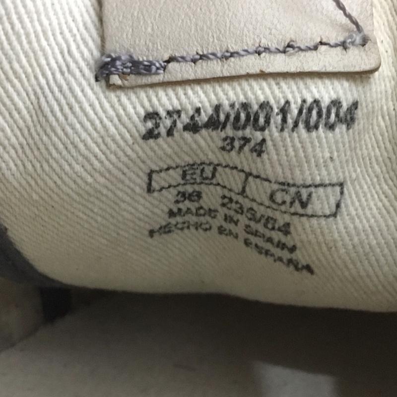 ザラ ZARA スニーカー スニーカー 2744 001 004 ローカット EU36  ダークグレー / ダークグレー /  レディース USED 古着 中古 10126570