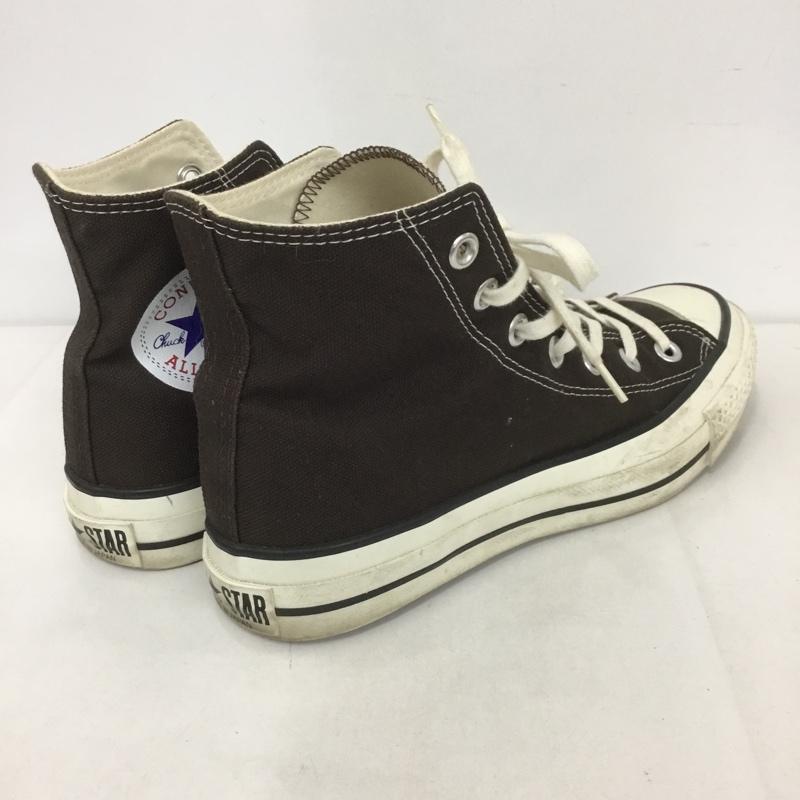 コンバース CONVERSE スニーカー スニーカー OKHR ALL STAR J HI 日本製 5 1/2 ロゴ、文字 ダークブラウン / ダークブラウン /  レディース USED 古着 中古 10126575