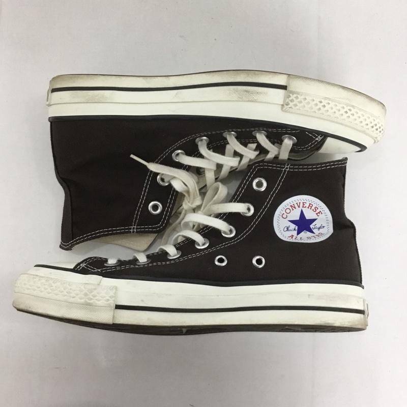 コンバース CONVERSE スニーカー スニーカー OKHR ALL STAR J HI 日本製 5 1/2 ロゴ、文字 ダークブラウン / ダークブラウン /  レディース USED 古着 中古 10126575