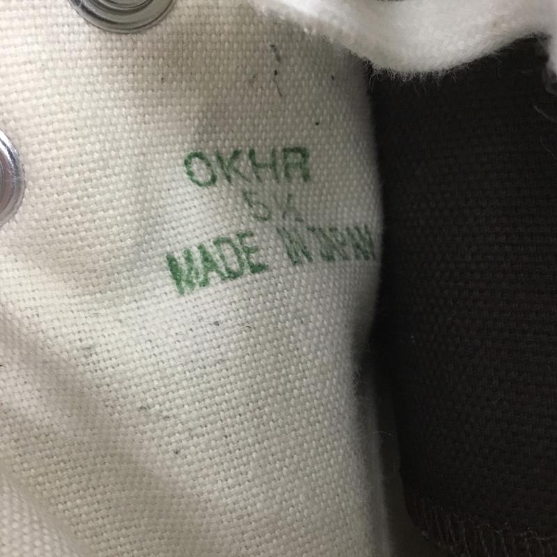 コンバース CONVERSE スニーカー スニーカー OKHR ALL STAR J HI 日本製 5 1/2 ロゴ、文字 ダークブラウン / ダークブラウン /  レディース USED 古着 中古 10126575