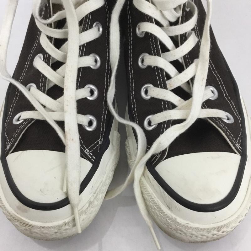 コンバース CONVERSE スニーカー スニーカー OKHR ALL STAR J HI 日本製 5 1/2 ロゴ、文字 ダークブラウン / ダークブラウン /  レディース USED 古着 中古 10126575