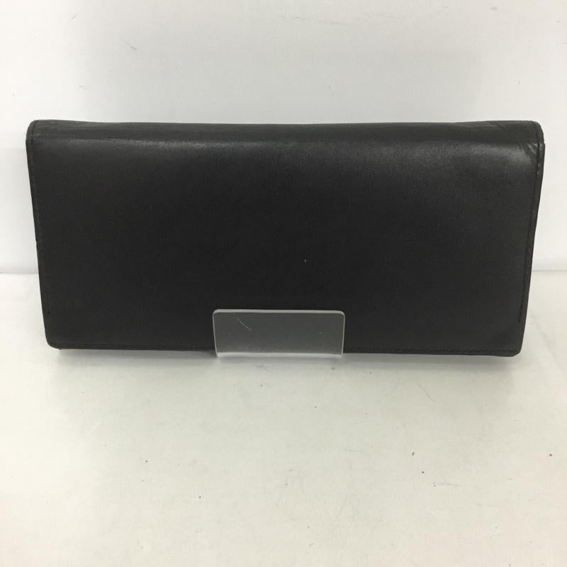 ポールスミス Paul Smith 財布 長財布 レザー ロゴ、文字 黒 / ブラック /  メンズ USED 古着 中古 10126582