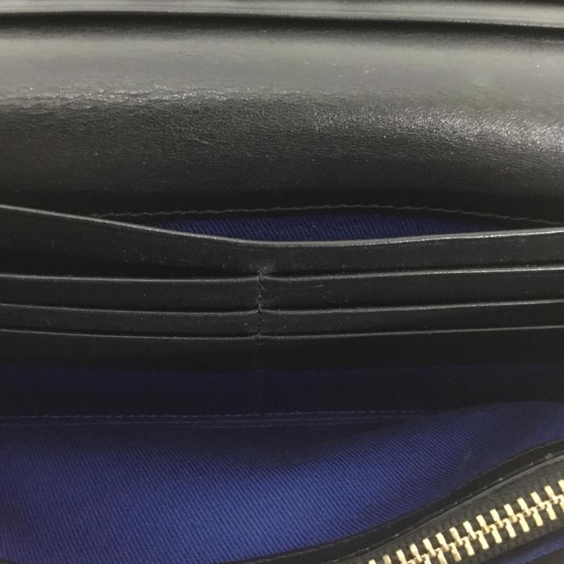ポールスミス Paul Smith 財布 長財布 レザー ロゴ、文字 黒 / ブラック /  メンズ USED 古着 中古 10126582