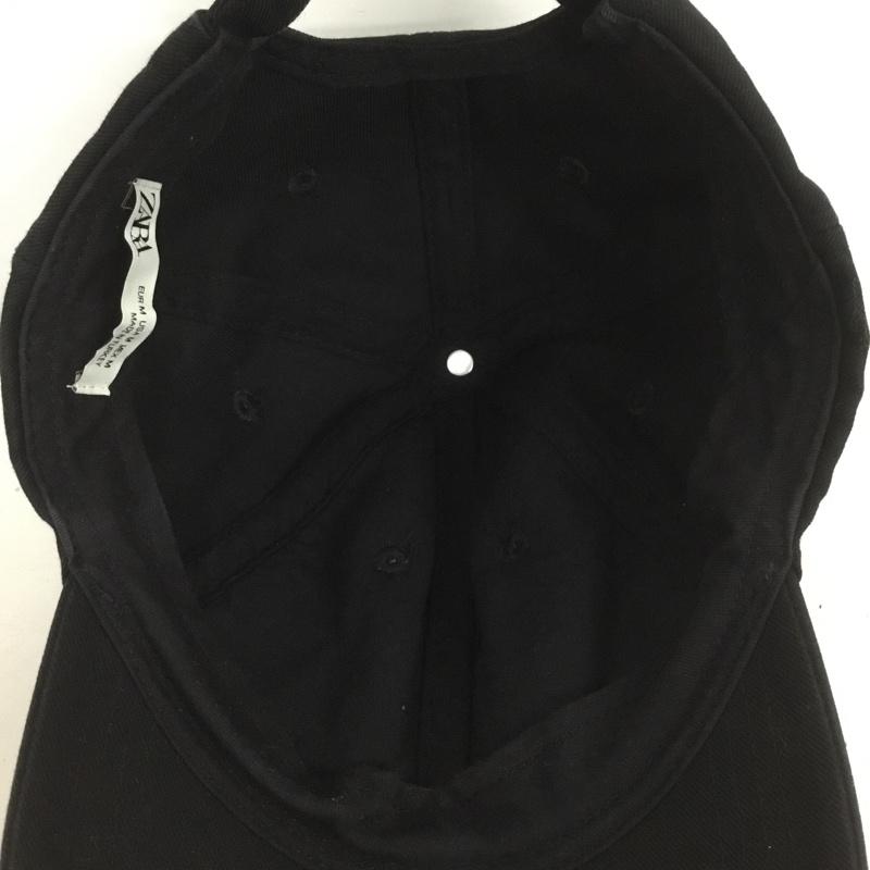ザラ ZARA 帽子 キャップ 無地 黒 / ブラック /  レディース USED 古着 中古 10126586