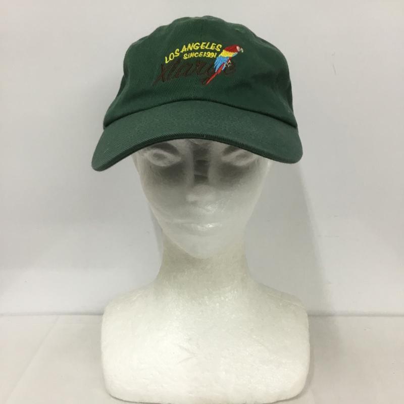 エクストララージ XLARGE 帽子 キャップ 101221051008 6PANEL CAP 刺繍 ロゴ、文字 緑 / グリーン /  メンズ USED 古着 中古 10126587