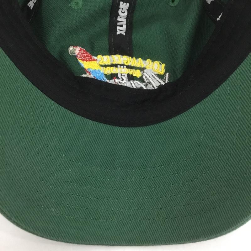 エクストララージ XLARGE 帽子 キャップ 101221051008 6PANEL CAP 刺繍 ロゴ、文字 緑 / グリーン /  メンズ USED 古着 中古 10126587