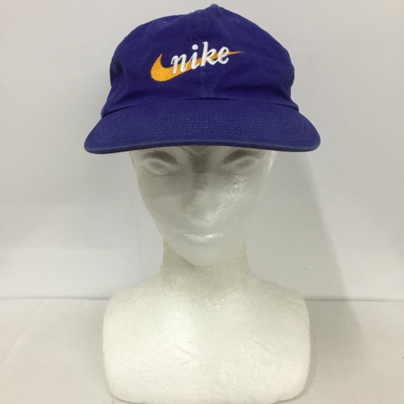 ナイキ NIKE 帽子 キャップ S8CCH 90年代 台湾製 ロゴ、文字 青 / ブルー /  メンズ USED 古着 中古 10126588