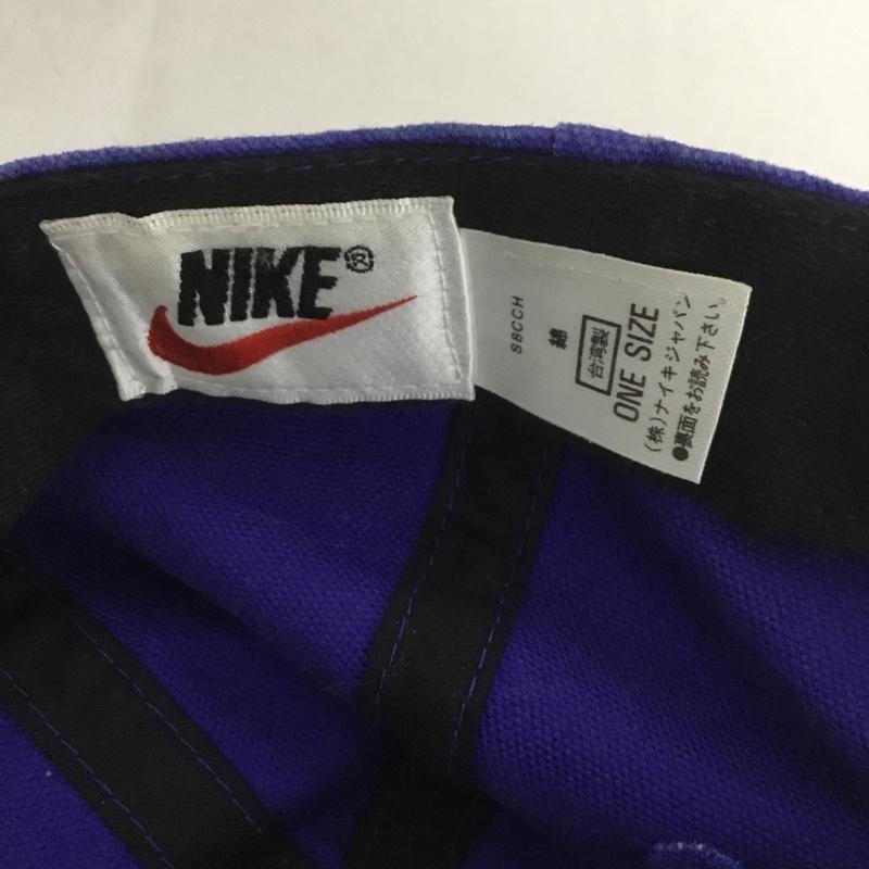 ナイキ NIKE 帽子 キャップ S8CCH 90年代 台湾製 ロゴ、文字 青 / ブルー /  メンズ USED 古着 中古 10126588