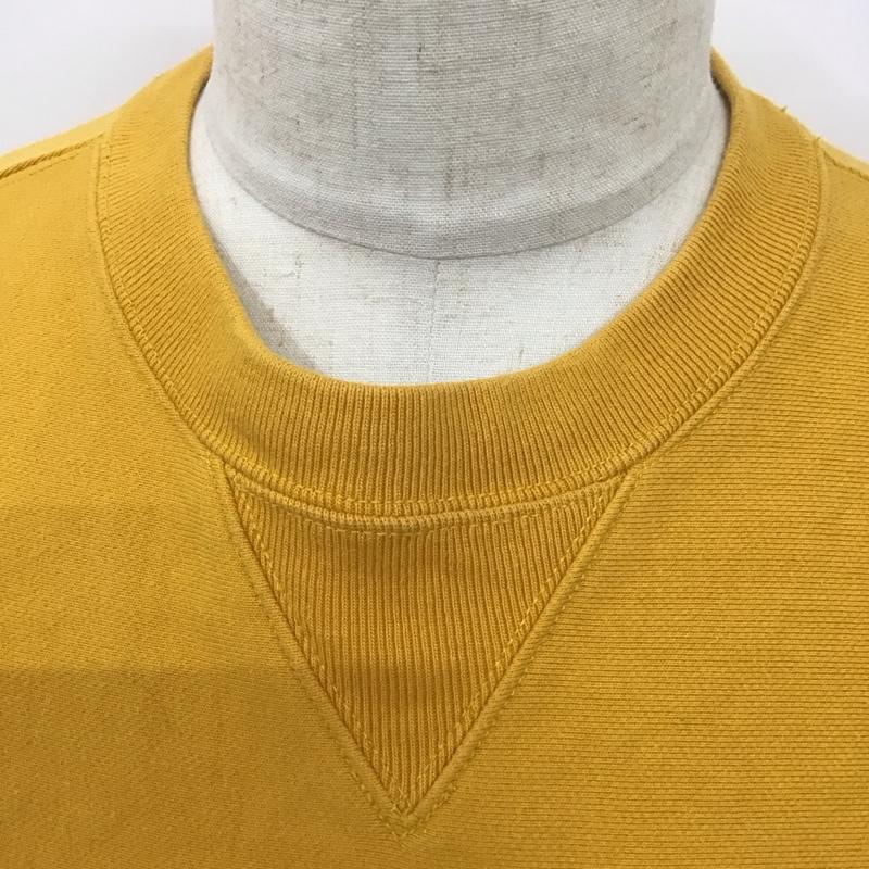 ギャップ GAP トレーナー 長袖 長袖トレーナー スウェット クルーネック プルオーバー M ロゴ、文字 黄 / イエロー /  メンズ USED 古着 中古 10126591