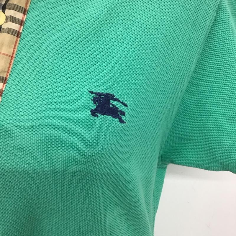 バーバリーズ BURBERRYS ワンピース ミニスカート ポロシャツ L 無地 緑 / グリーン /  レディース USED 古着 中古 10126592