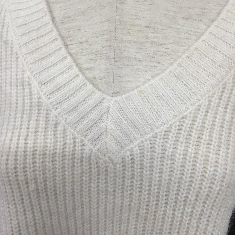 チコ CHICO ニット、セーター 長袖 FREE  白 / ホワイト / X 黒 / ブラック /  レディース USED 古着 中古 10126601