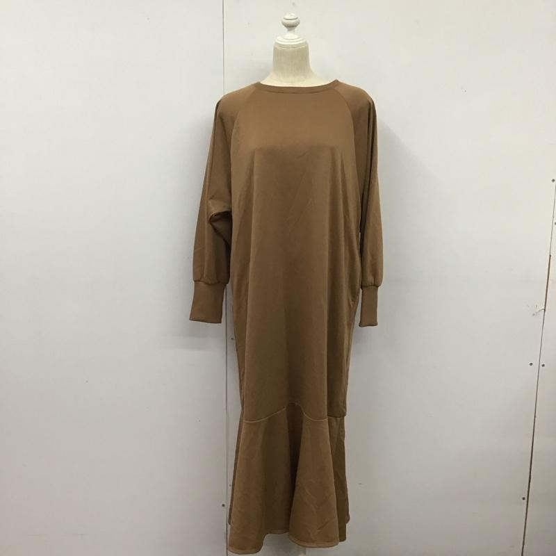 レプシィム LEPSIM ワンピース ロングスカート FREE 無地 茶 / ブラウン /  レディース USED 古着 中古 10126603