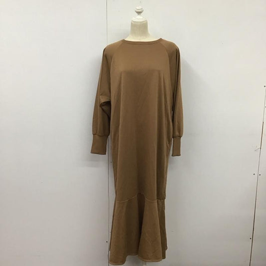 レプシィム LEPSIM ワンピース ロングスカート FREE 無地 茶 / ブラウン /  レディース USED 古着 中古 10126603