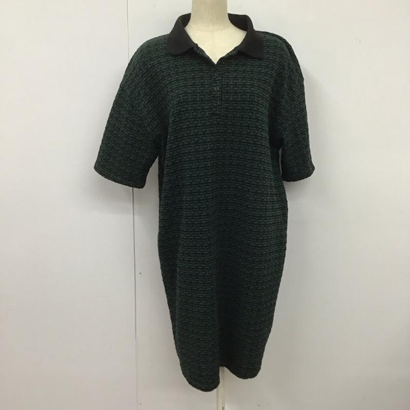 ザラ ZARA ワンピース ミニスカート ポロ L  緑 / グリーン /  レディース USED 古着 中古 10126607