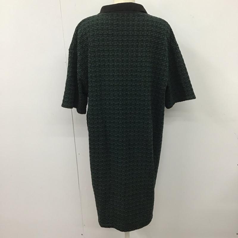 ザラ ZARA ワンピース ミニスカート ポロ L  緑 / グリーン /  レディース USED 古着 中古 10126607