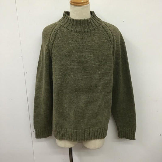 テンダーロイン TENDERLOIN ニット、セーター 長袖 長袖ニットカットソー クルーネック セーター L 無地 カーキ / カーキ /  メンズ USED 古着 中古 10126608