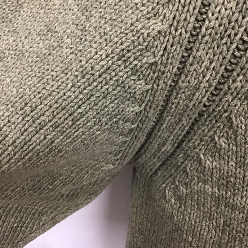 テンダーロイン TENDERLOIN ニット、セーター 長袖 長袖ニットカットソー クルーネック セーター L 無地 カーキ / カーキ /  メンズ USED 古着 中古 10126608