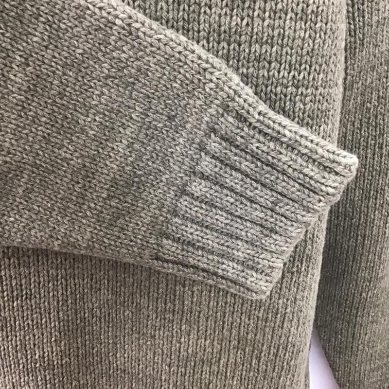 テンダーロイン TENDERLOIN ニット、セーター 長袖 長袖ニットカットソー クルーネック セーター L 無地 カーキ / カーキ /  メンズ USED 古着 中古 10126608