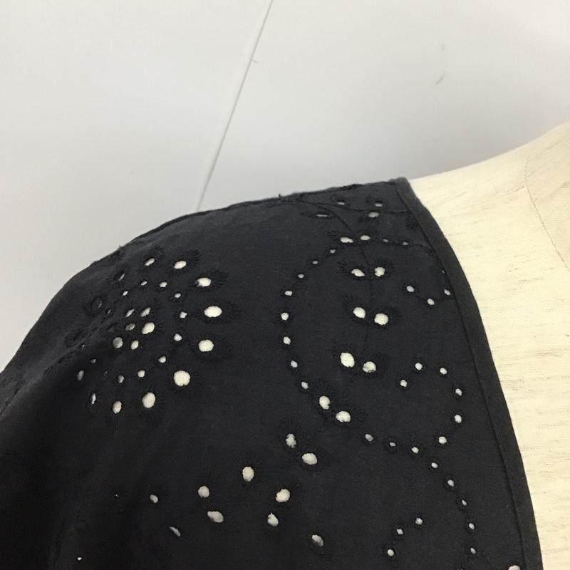 ニコアンド niko and... ワンピース ロングスカート S212IH41SM カットワークカシュフウワンピース M 無地 黒 / ブラック /  レディース USED 古着 中古 10126613