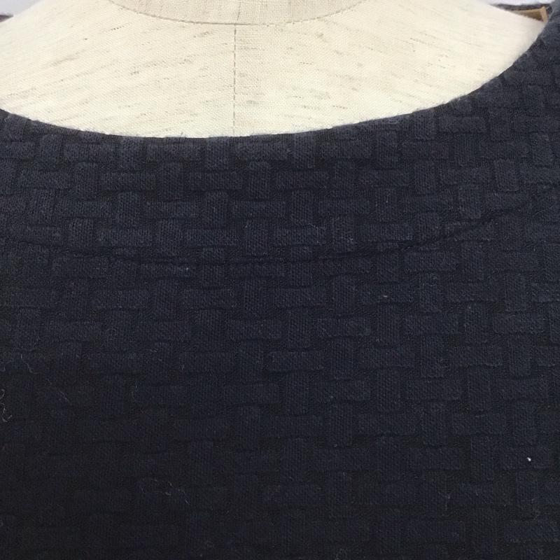 ランズエンド LANDS END ワンピース ひざ丈スカート M 無地 紺 / ネイビー /  レディース USED 古着 中古 10126615