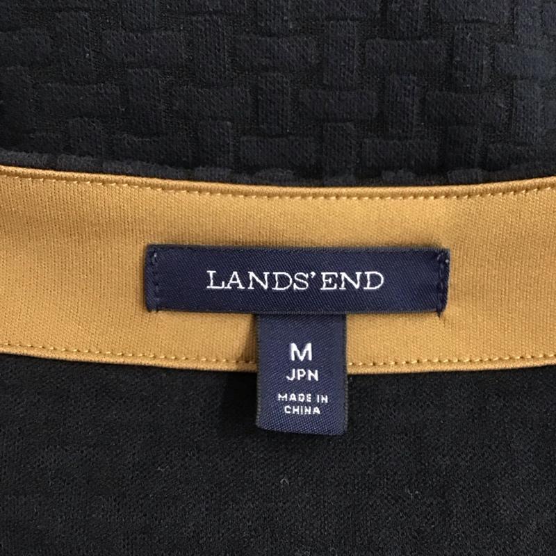 ランズエンド LANDS END ワンピース ひざ丈スカート M 無地 紺 / ネイビー /  レディース USED 古着 中古 10126615
