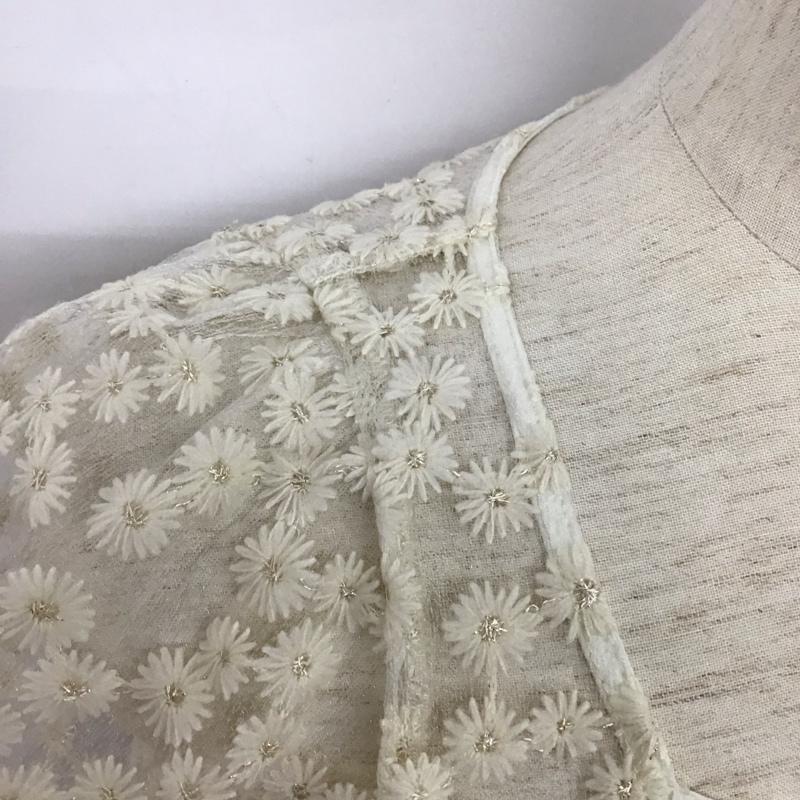 アルシーヴ archives シャツ、ブラウス 半袖 刺繍 白 / ホワイト /  レディース USED 古着 中古 10126616