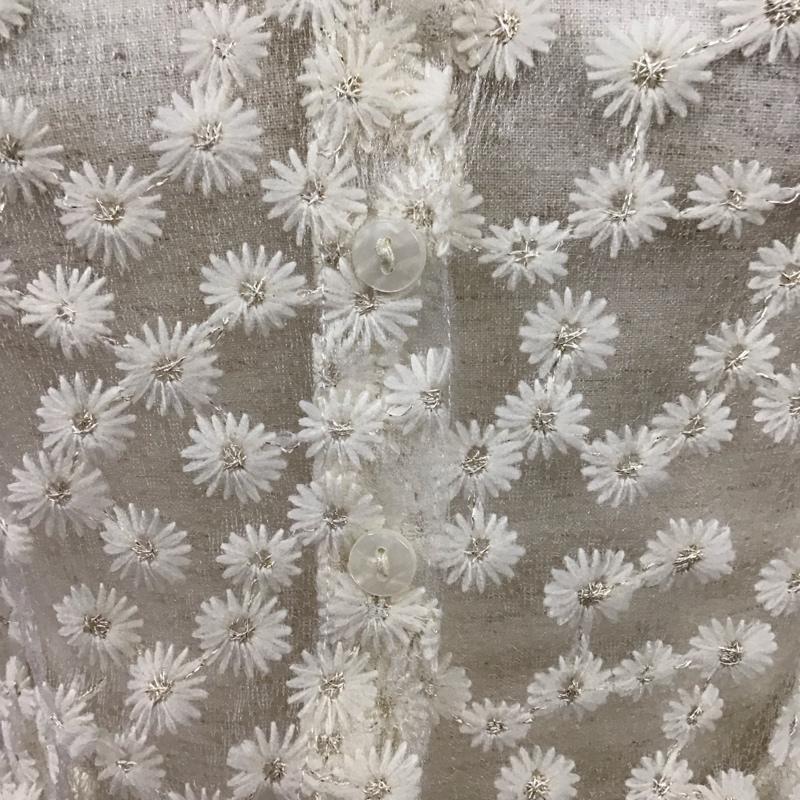 アルシーヴ archives シャツ、ブラウス 半袖 刺繍 白 / ホワイト /  レディース USED 古着 中古 10126616