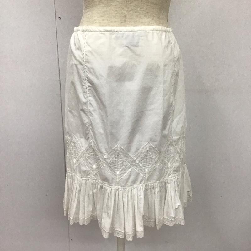 ラルフローレン RALPHLAUREN スカート ミニスカート 無地 白 / ホワイト /  レディース USED 古着 中古 10126618