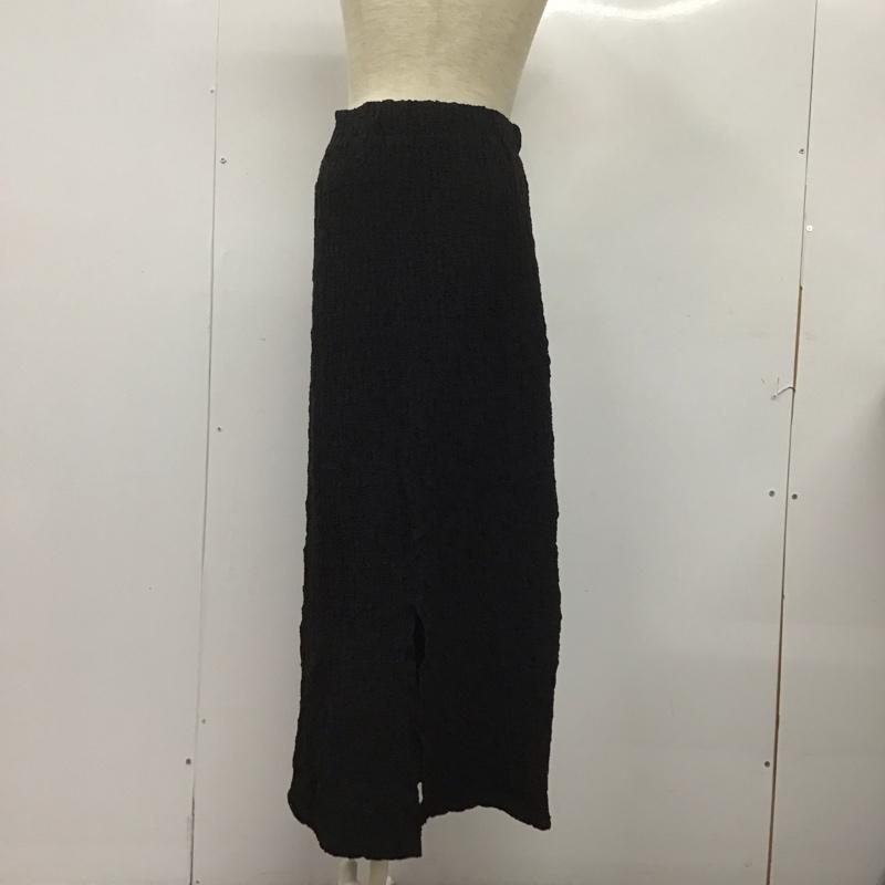 ビームス ハート BEAMS HEART スカート ロングスカート 無地 黒 / ブラック /  レディース USED 古着 中古 10126619