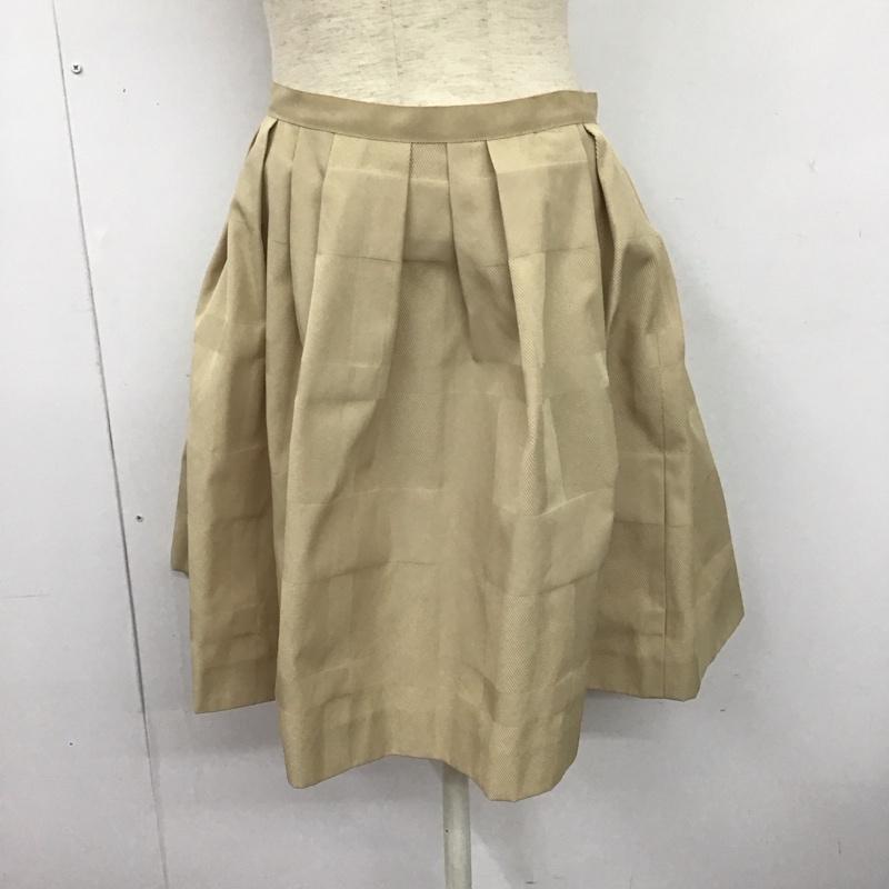ブルーレーベル・クレストブリッジ BLUE LABEL CRESTBRIDGE スカート ミニスカート 38 無地 ベージュ / ベージュ /  レディース USED 古着 中古 10126620