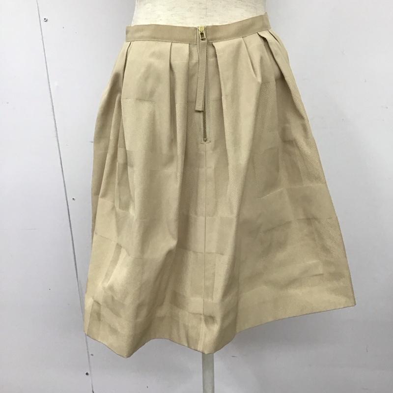 ブルーレーベル・クレストブリッジ BLUE LABEL CRESTBRIDGE スカート ミニスカート 38 無地 ベージュ / ベージュ /  レディース USED 古着 中古 10126620