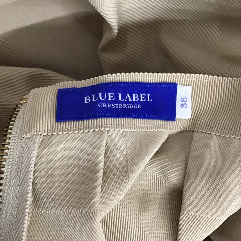 ブルーレーベル・クレストブリッジ BLUE LABEL CRESTBRIDGE スカート ミニスカート 38 無地 ベージュ / ベージュ /  レディース USED 古着 中古 10126620