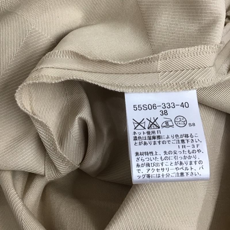 ブルーレーベル・クレストブリッジ BLUE LABEL CRESTBRIDGE スカート ミニスカート 38 無地 ベージュ / ベージュ /  レディース USED 古着 中古 10126620